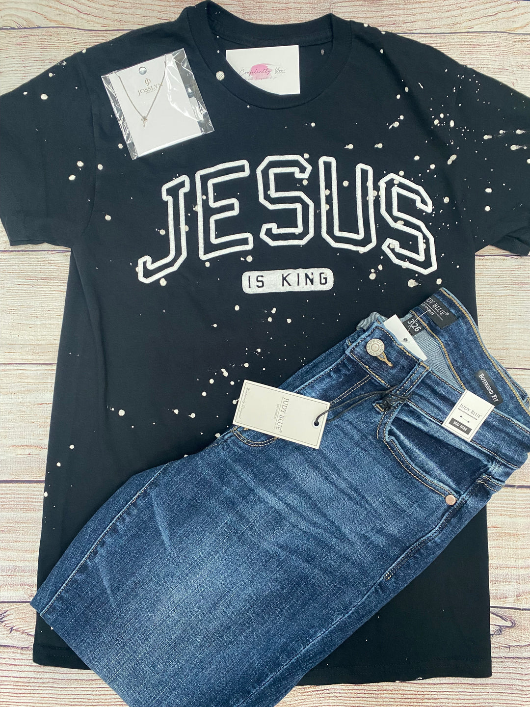Jesus Is King Splatter Tee