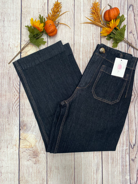 The Dark Wash Cropped Pants