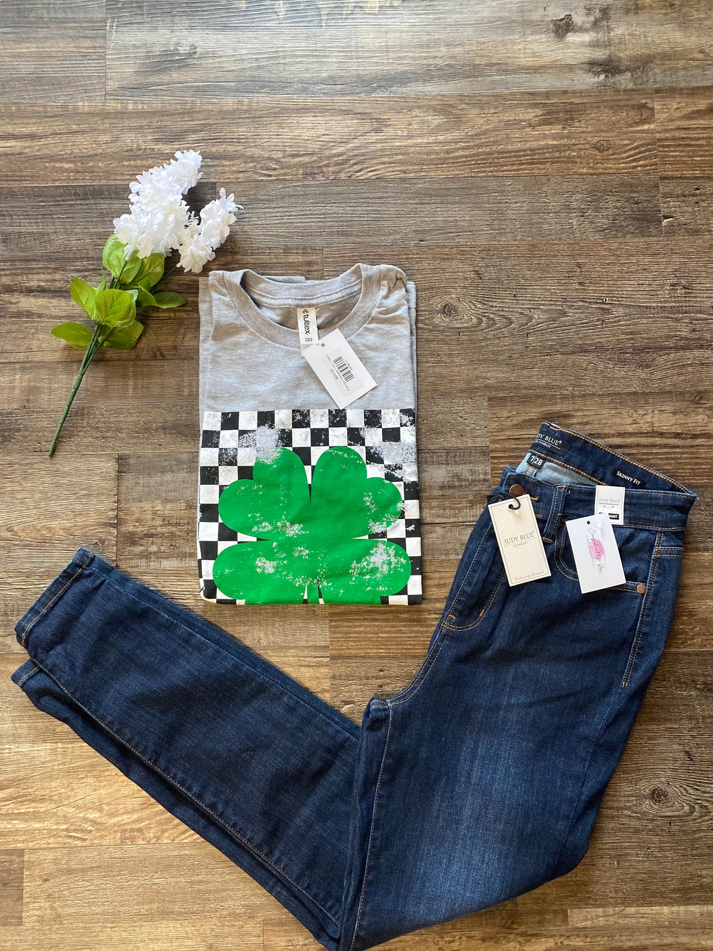 Shamrock Checkered T-shirt