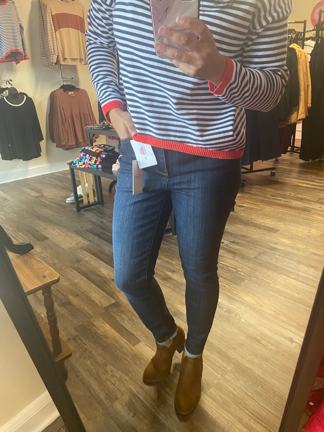 Yoke Seam Judy Blue Denim