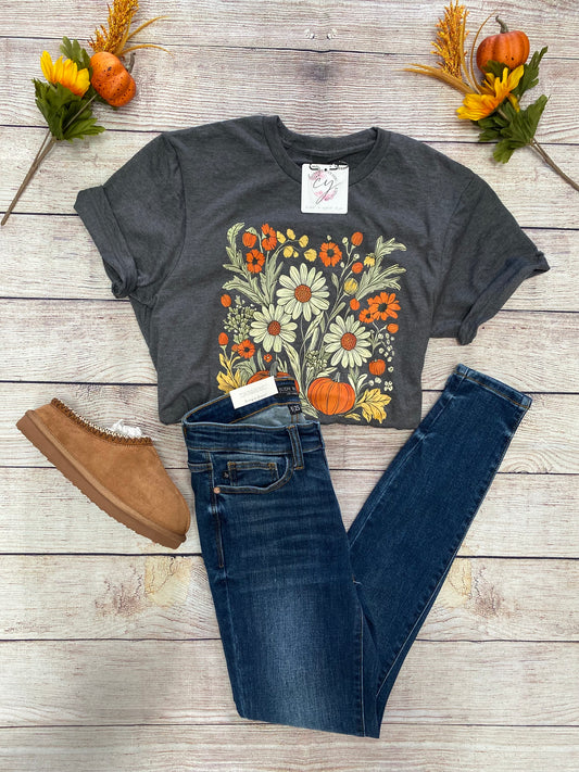 Pumpkins and Petals Graphic Tee