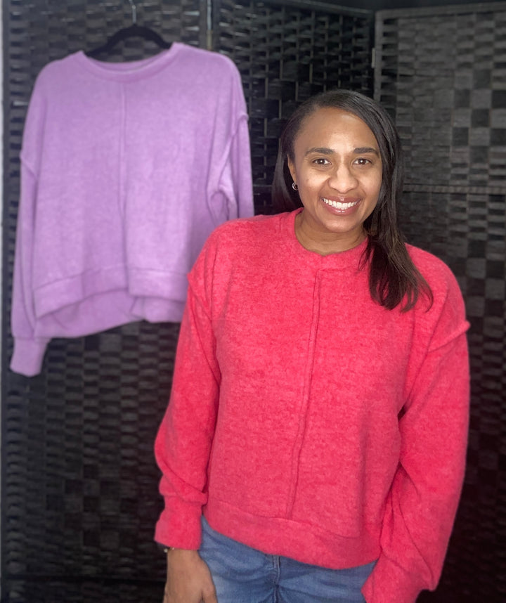 Brush Melange Hacci Sweater