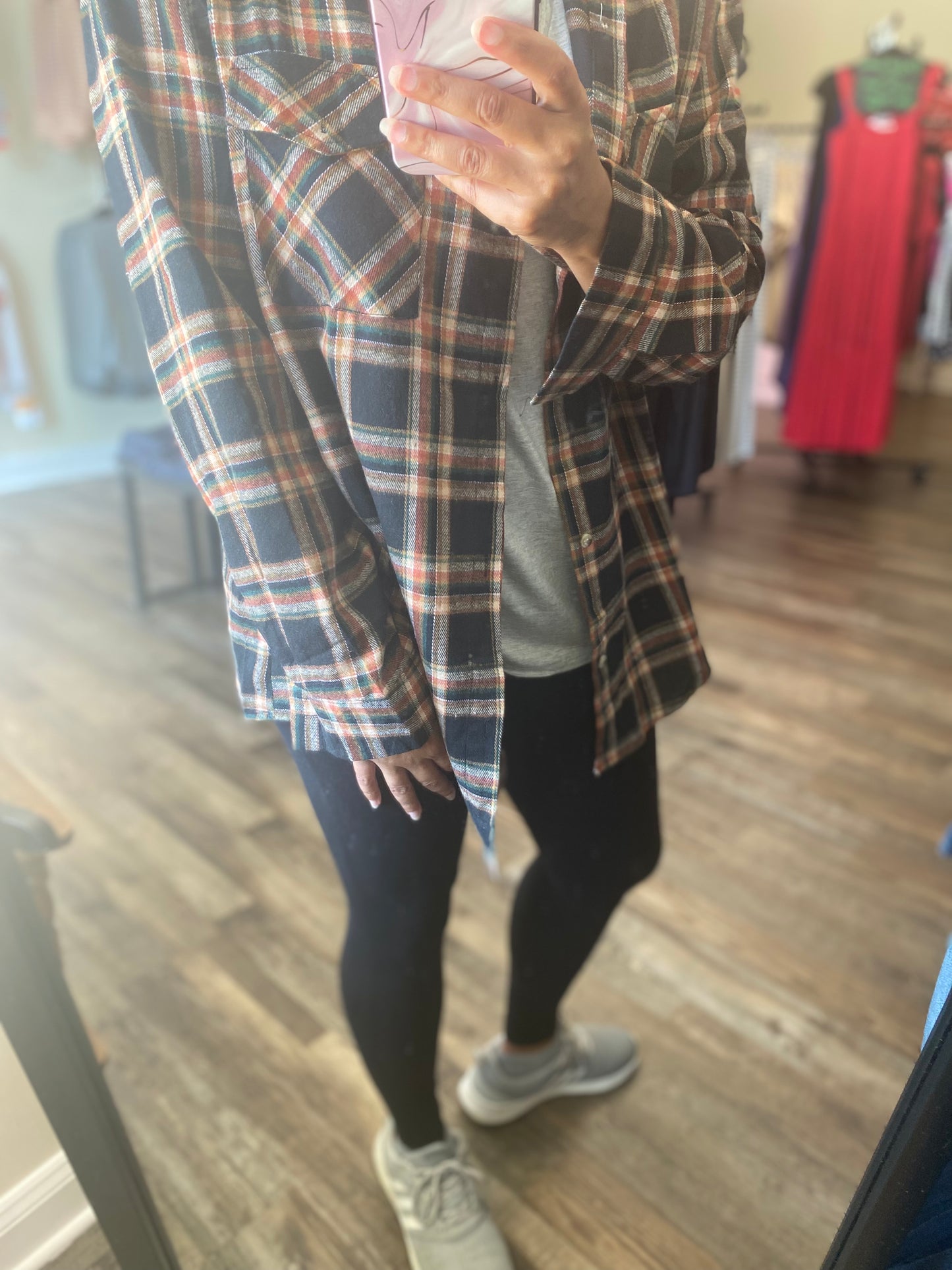 Tammy Flannel Black Plaid