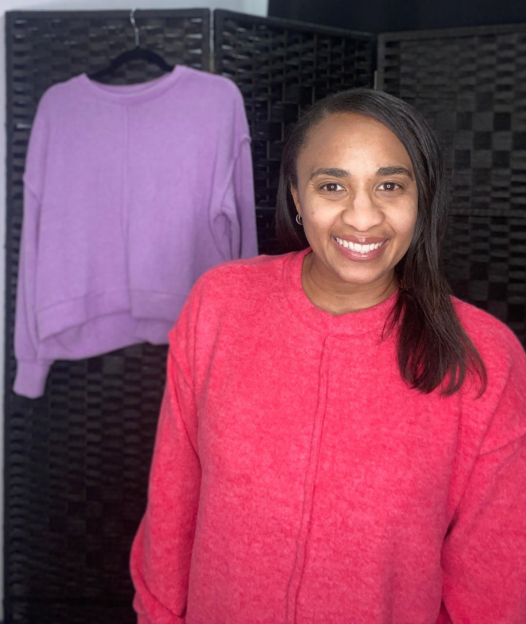 Brush Melange Hacci Sweater