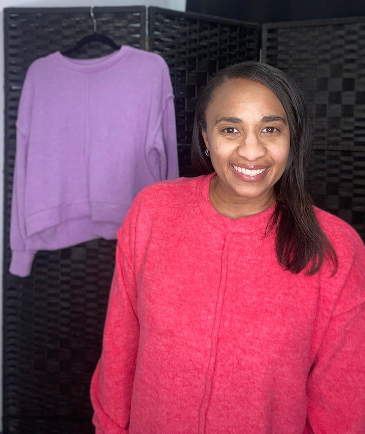 Brush Melange Hacci Sweater