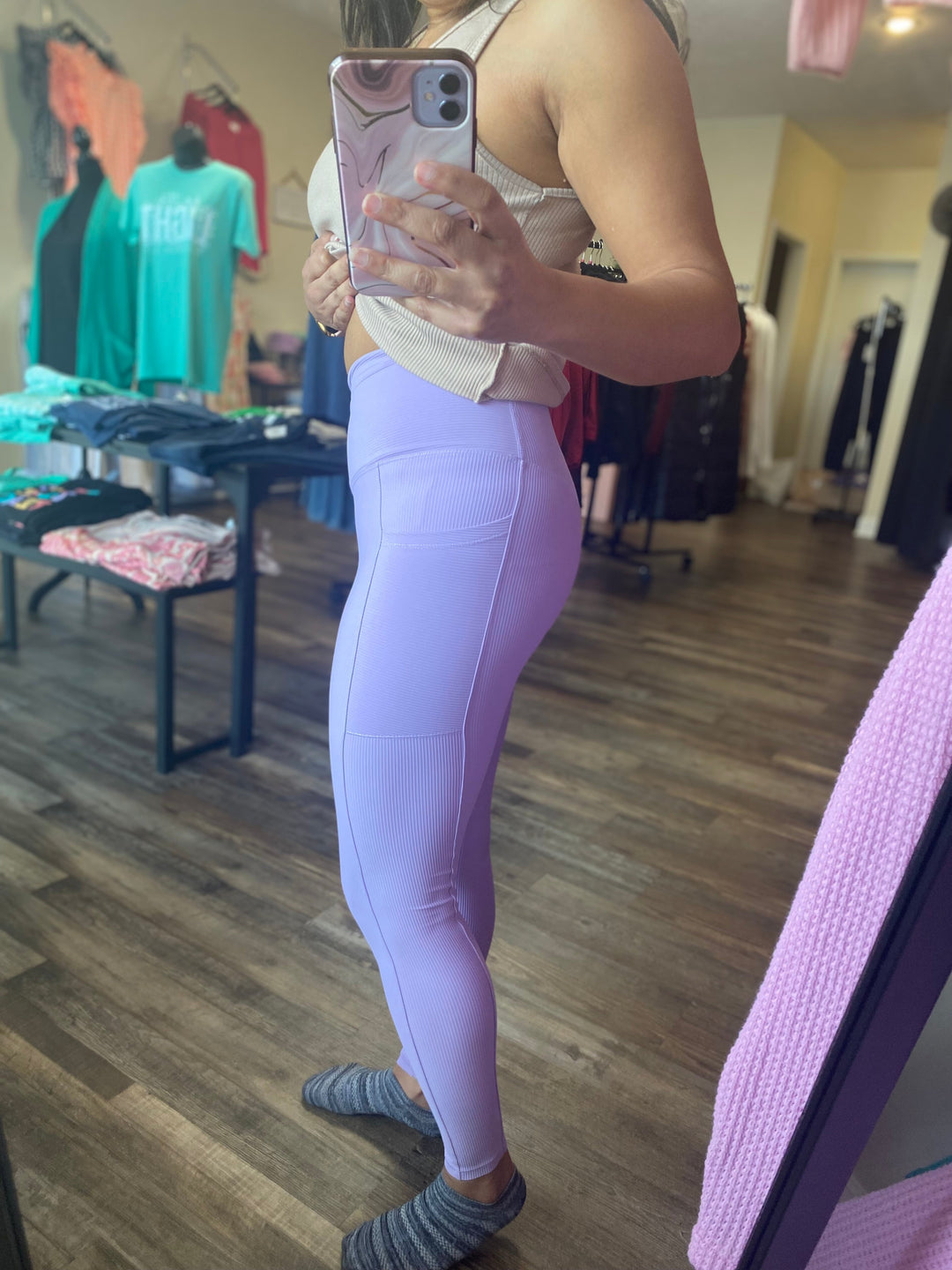 Black Molly Max Sculpt Ribbed Leggings