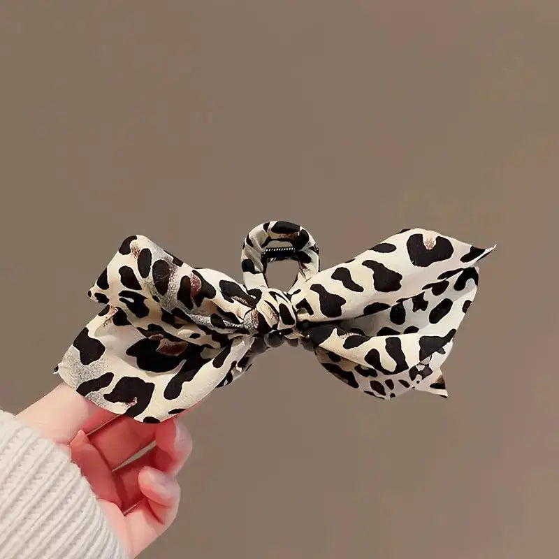 Animal Print Vintage Hair Claw Clip