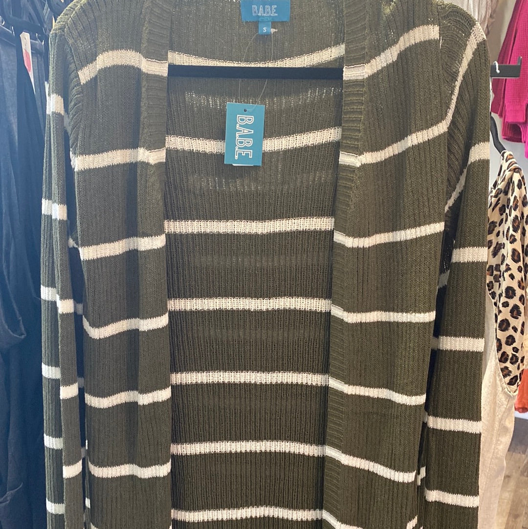 Charlotte Striped Cardigan