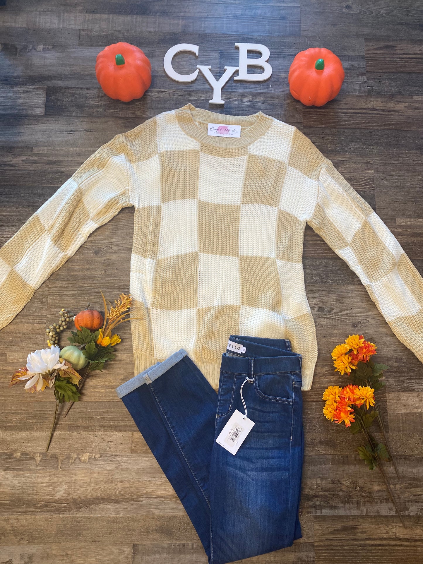 CheckYes Checkered Sweater