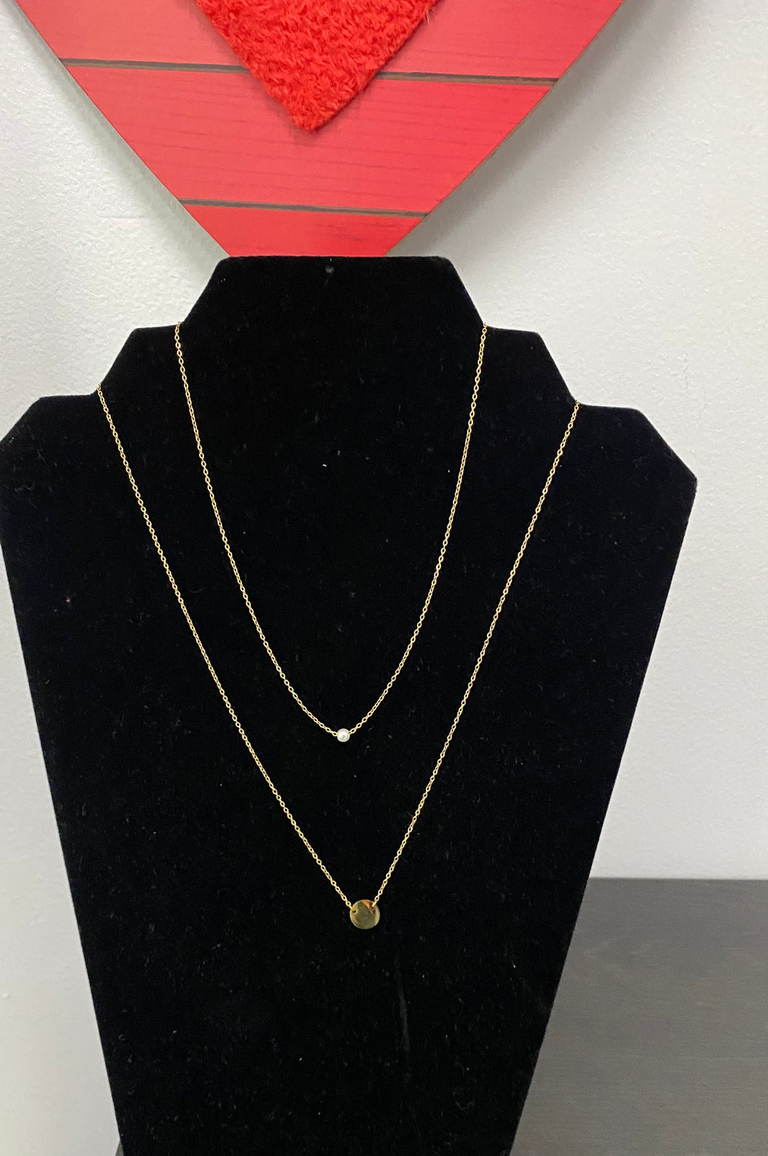 Gold Disk Necklace