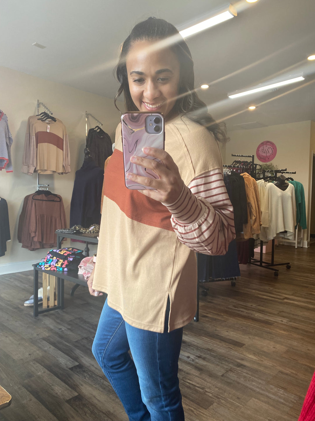 I'm Bold Stripe Top-Confidently You Boutique