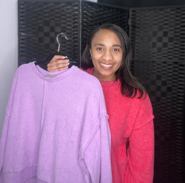 Brush Melange Hacci Sweater