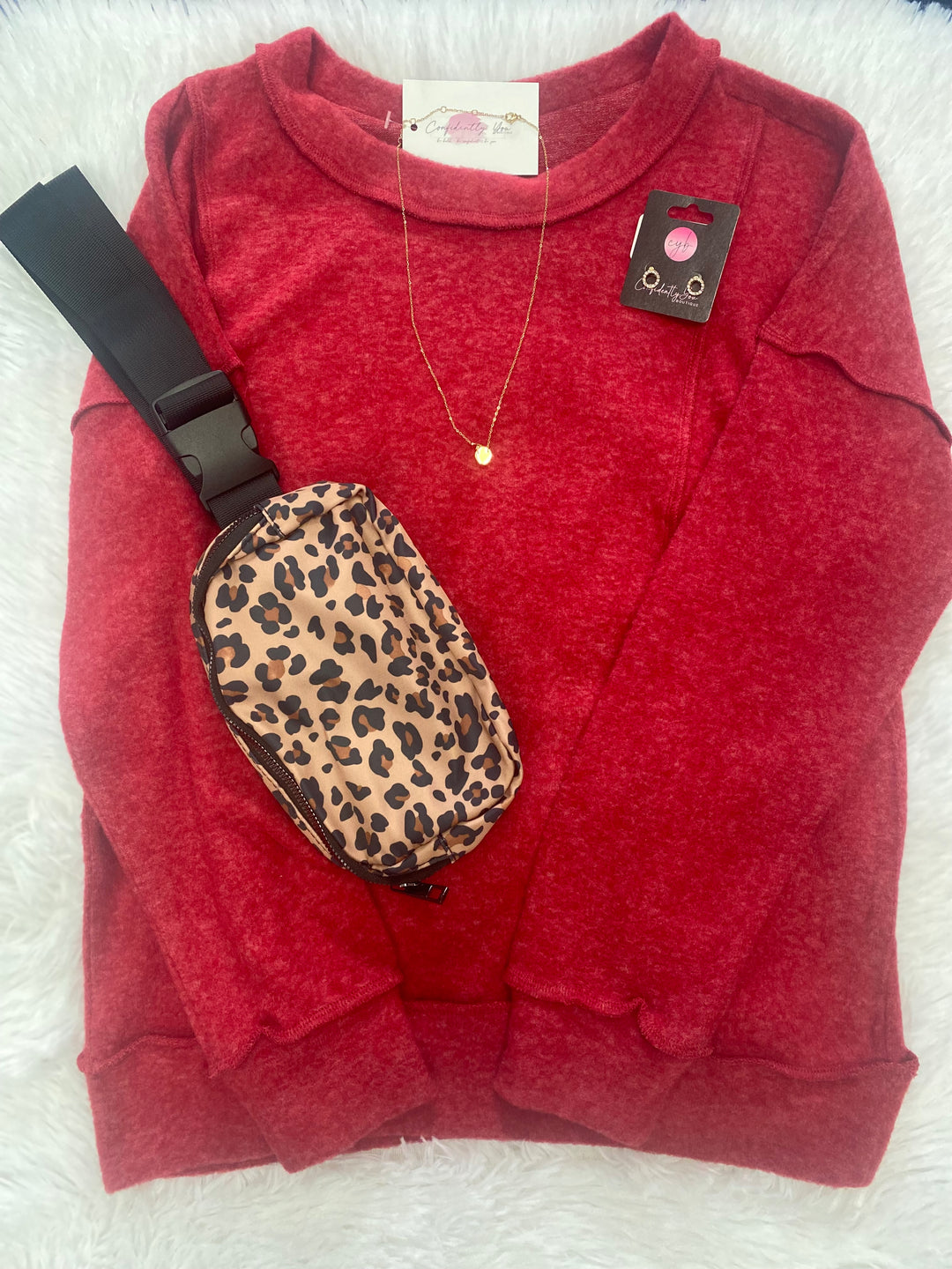 Drop Shoulder Hacci Sweater