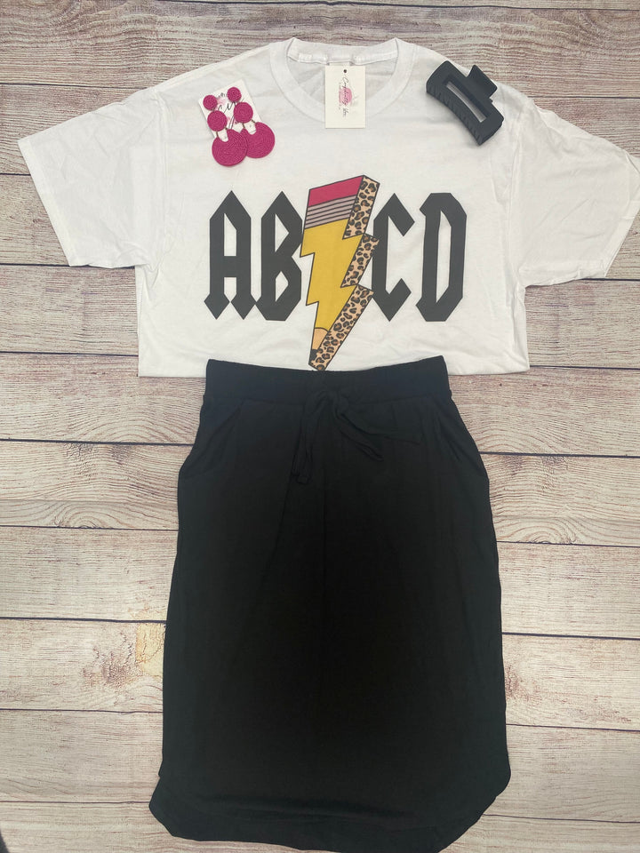 ABCD Teacher T-shirt