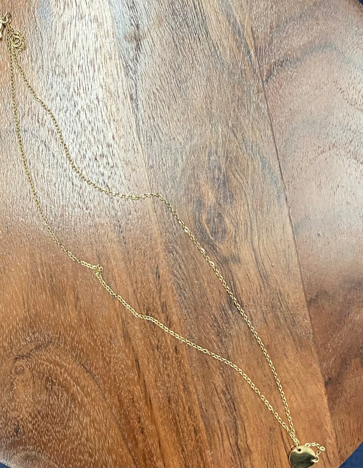 Gold Disk Necklace