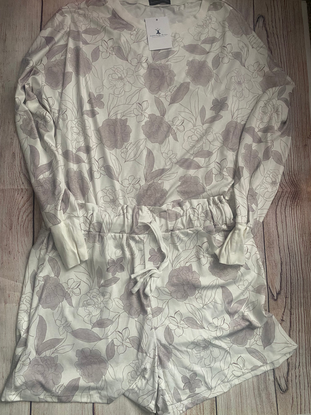 Shortie Floral Loungewear Set