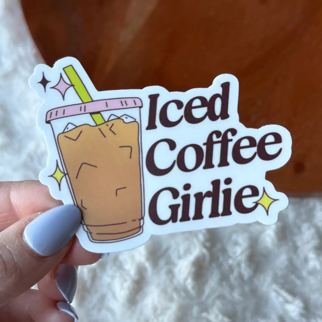Ice Coffee Girlie Sticker