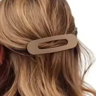 Lay Flat Oval Hair Claw Clip