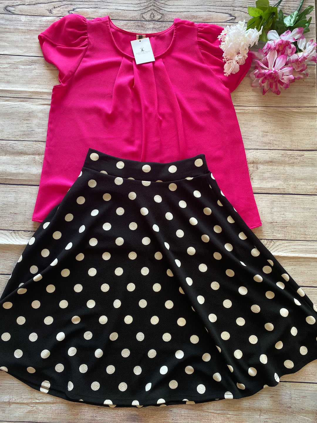 Fuchsia Pleated Front Top-Confidently You Boutique