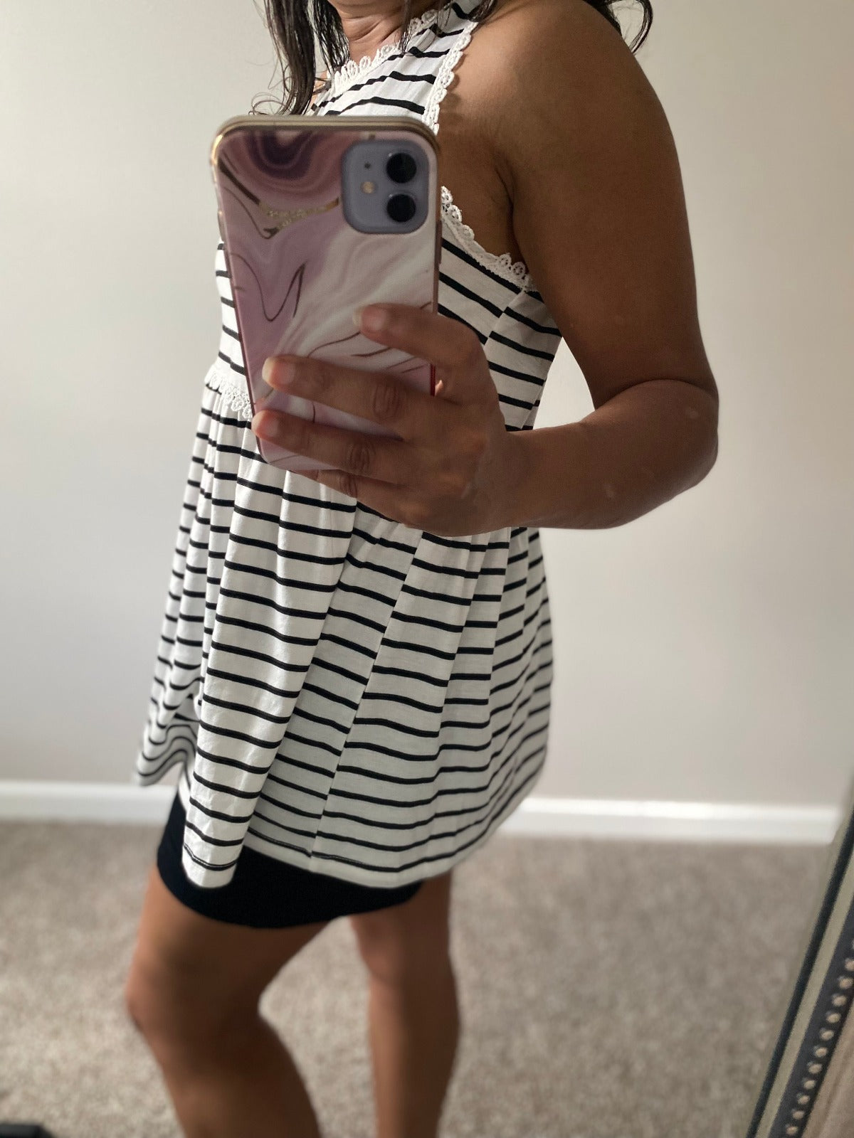 Apple of My Eye Striped Tank