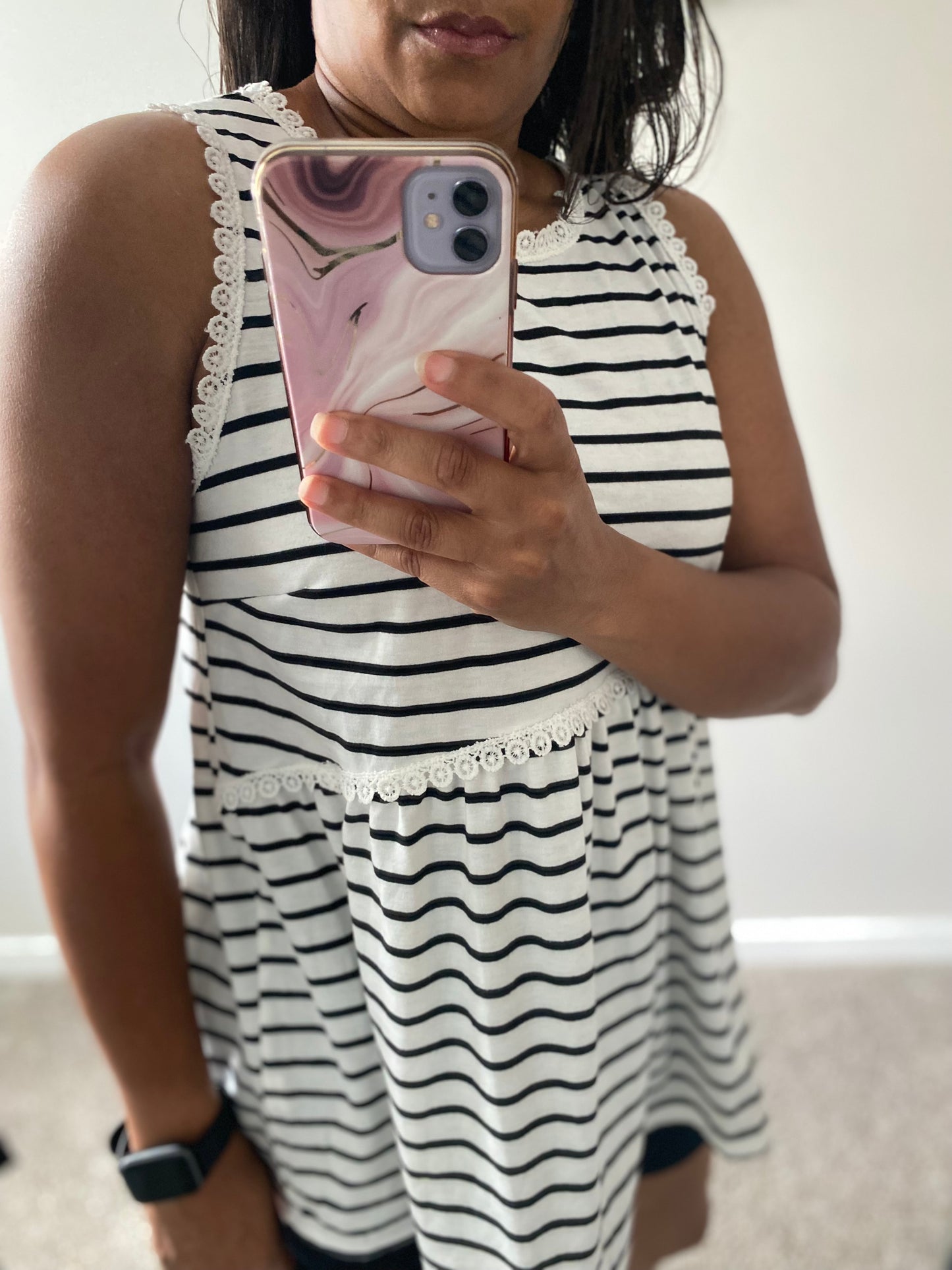 Apple of My Eye Striped Tank